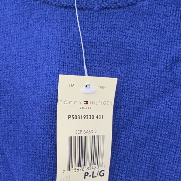 Vintage Tommy Hilfiger Lambs Wool Womens Large Petite Crew Neck Pullover - Picture 10 of 12